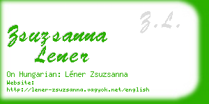zsuzsanna lener business card