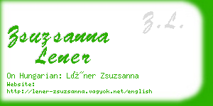 zsuzsanna lener business card